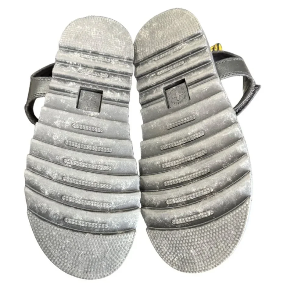 Dr Martens Junior Klaire Leather Strap Sandal Women 6‎ Black Lightweight Straps